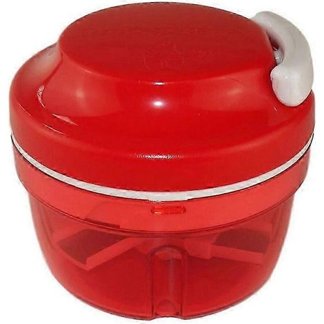 Hachoir à oignons Tupperware Chef Turbo-chef rouge compatible avec le coupe-oignons Speedy Boy D158 (1/4)
