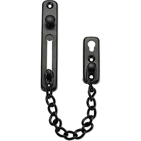 1 verrou de sécurité à chaîne en acier inoxydable pour porte, limiteur de sécurité interne pour plus d'intimité et sécurité avant (1/5)