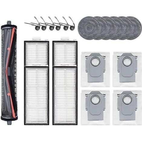 Pour Roborock Saros Z70/G30 Space Machine Accessoires Anti Entanglement Main Brosse – Filtre Serpillière – Sac à poussière (1/5)