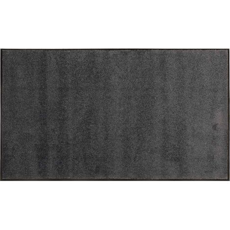 Felpudo Gris Claro 60 x 40 cm 100% Poliamida vidaXL (1/4)