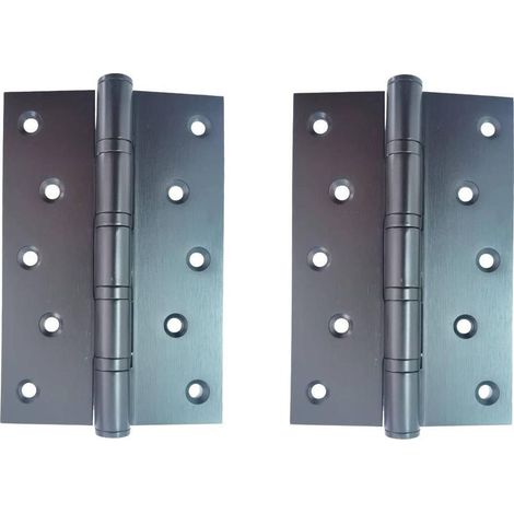 2 charnières de porte robustes à roulement à billes en acier inoxydable, à coins carrés de 6 pouces (1/5)