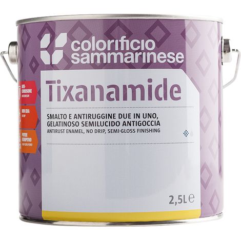 SMALTO ANTIRUGGINE 'TIXANAMIDE' Lt. 0,750 Grigio scuro- 6 pezzi  - COLORIFICIO SAMMARINESE