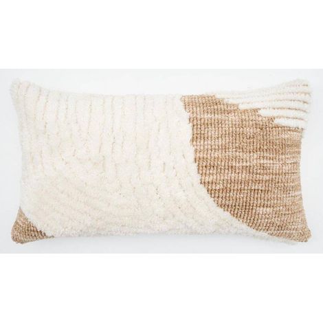 Cuscino loomia rettangolare 30x50 cm beige - Atmosphera créateur d'intérieur (1/3)