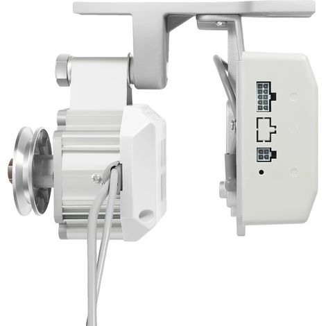 Motor para máquina de coser, sin escobillas, de bajo consumo energético, color plata. (1/2)