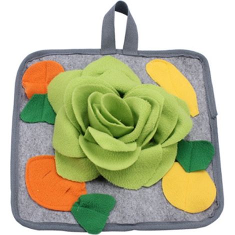 Tapis D Alimentation Pour Animaux - Tapis De Recherche De Nourriture En Polaire - Antidérapant - Pour Lapins Hamsters Chinchillas Oiseaux Chatons Chiots - 30 X 30 Cm - 1 Pièce (1/5)