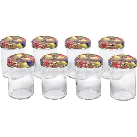 Schraubdeckelglas 230ml mit 66mm TO-Deckel Obstde8er Tray (1/2)