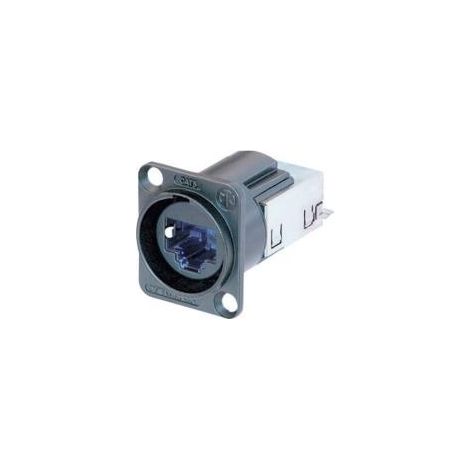 Neutrik NE8FDY-C6-B Presa da pannello EtherCon® RJ45 CAT6 NE8FDY-C6-B Presa NE8FDY-C6-B Poli: 8P8C Nero 1 pz.