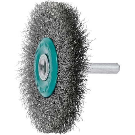 Rundbürste Ø 70 mm Drahtstärke 0,2 mm Edelstahl 9 mm 15000 min-¹ (1/2)