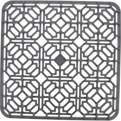 Tapis Drainant Creux en Silicone 30x30 Cm pour Évier La Cuisine, Tapis Filtrant Antidérapant, Coussin Isolant Résistant à La Chaleur, Accessoire Polyvalent Maison (1/5)