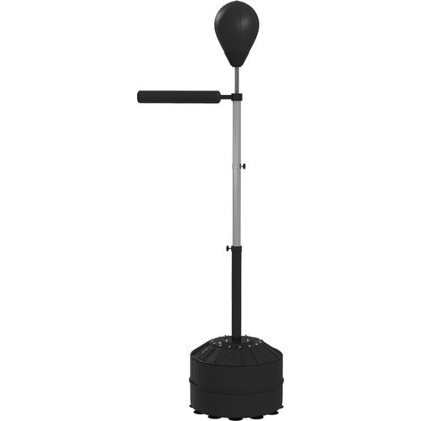 Punching Ball con Barra Girevole per Adulti e Altezza Regolabile 1.6-2m, Nero