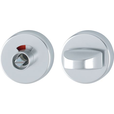 Coppia di rosette per chiavi 42KVS alluminio F1/lamina naturale, spessore 9 mm RWSK/OL rotonda