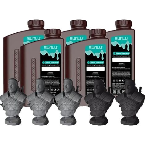 Resina fotopolimerica, ad asciugatura rapida, lavabile con acqua, 2BK 3DG (1/2)