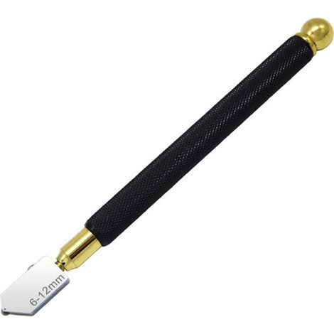Kit de coupe-verre 2 pièces, coupe-carreaux à huile avec poignée noire, pointe de rechange, stylo marqueur inclus, usage professionnel (édition Mexique). (1/5)
