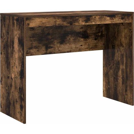 Maison Exclusive - Schreibtisch Geräucherte Eiche 100 x 40 x 76 c