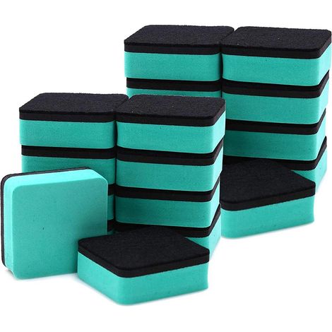 Lot de 30 effaceurs magnétiques pour tableau blanc, marqueurs effaçables à sec, fournitures scolaires et de bureau (1/5)