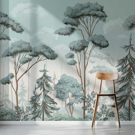 Papier peint forêt des fjords papier peint (1/5)