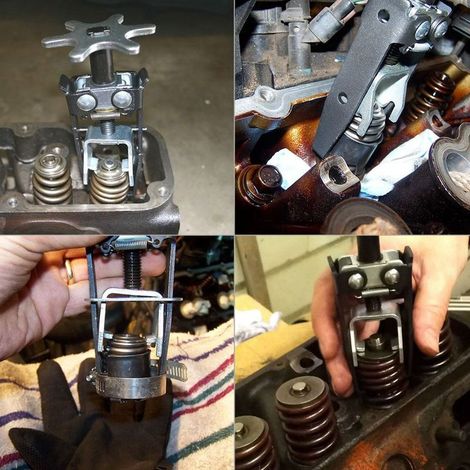 Outil universel d'installation et de retrait de ressorts de soupape en acier carbone pour moteur (1/5)