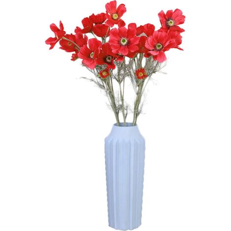 Bouquet de fleurs artificielles Cosmos Bipinnata (rose rouge) pour la décoration intérieure (1/5)