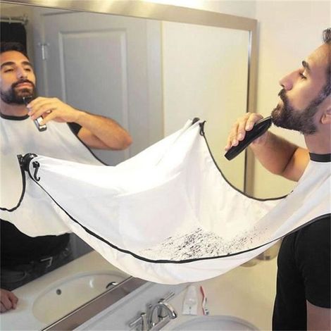 10x Tablier rasage,avec ventouse,en pongé,pour homme,salle de bain (1/4)