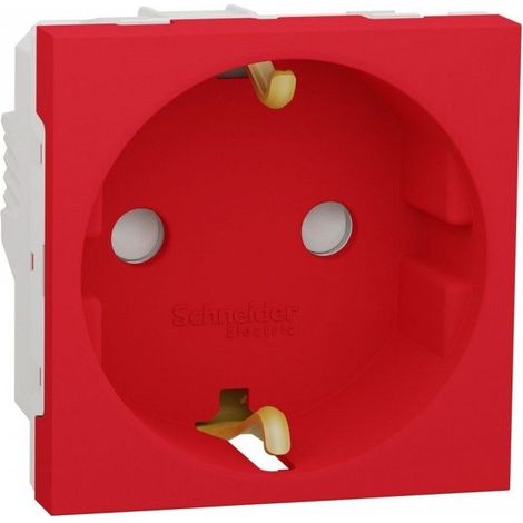 Presa schuko Schneider rossa NU303703