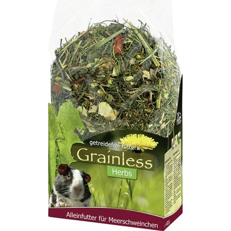 JR Grainless Herbs Meerschweinchen Futtertrog & Kleintierfutter