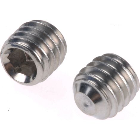 Vis sans tête, M6 x 6mm, tête Jeu de douilles hexagonales, en Acier Inoxydable Vis sans tête A4 316 ( Prix pour Sachet de 25 )