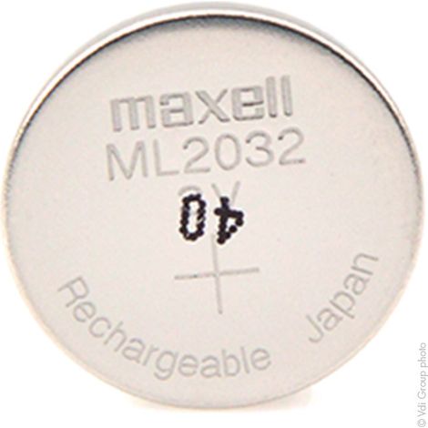 Maxell - Accus bouton Lithium ML2032 3V 65mAh (1/3)