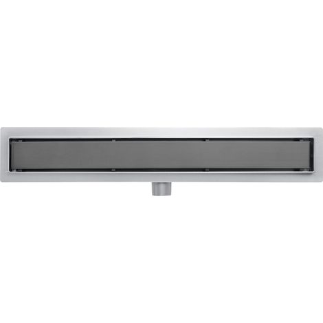 Fortifura Galeria Grille d'évacuation douche - réversible - 119.4x5.3x0.7cm - Gunmetal (1/5)