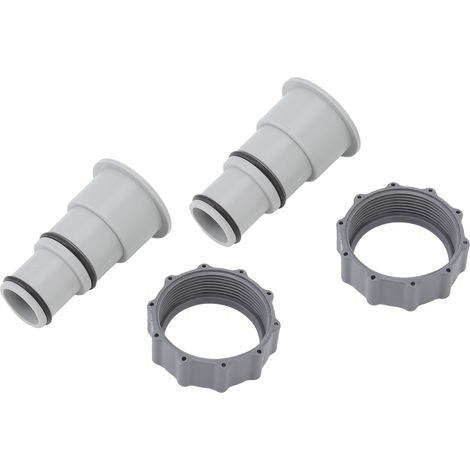 2 Pièces Adaptateur de Raccord en Plastique pour Pompe de Piscine, Connexion Filetée pour Tuyaux 1.5 et 1.25 Pouces (1/5)