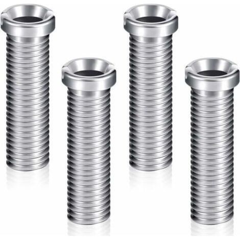 4 Vis de Panier d'Évier 45 mm Vis de Bonde en Acier Inoxydable Accessoires de Fixation Vis de Boulon d'Évier Vis de Bouchon de Crépine de Panier d'Évier pour Cuisine Lavabo (1/4)