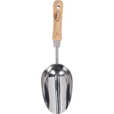 Pelle à terreau et compost en acier inoxydable et bois de frêne (1/3)
