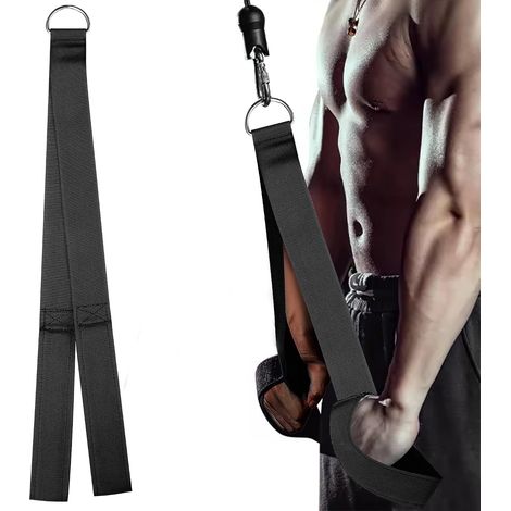 Corde Triceps Câble, Pour Les Pompes, Les Redressements Assis Du Visage Poignées Antidérapantes, Pour Les Gymnases Sangles D'Extension, Triceps Corde, Grande Amplitude De Mouvement (1/5)