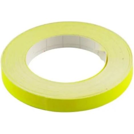 Liseret autocollant 9mm x 10m jaune fluo carénage jante décoration pneu bricolage
