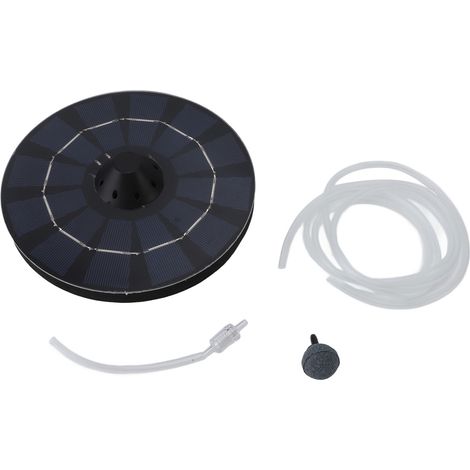 Ortviai Aérateur solaire flottant pour étang 2,5 W avec arrêt automatique – Pompe à eau solaire 6 V pour extérieur, cour, aquarium