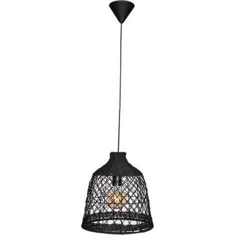 Suspensions Lucena 1x40W E27 Noir (1/2)