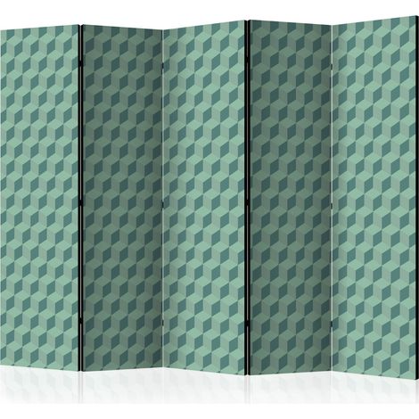 Paravento - Monochromatic cubes II [Room Dividers] - 225x172 (1/4)