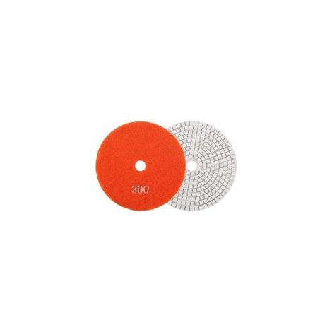 Meule, 5 Pouces 125 Mm Tampons de Polissage Diamantés Humides Disques de Meulage pour Granit Béton Marbre [grain 300], Disques de Ponçage (300)