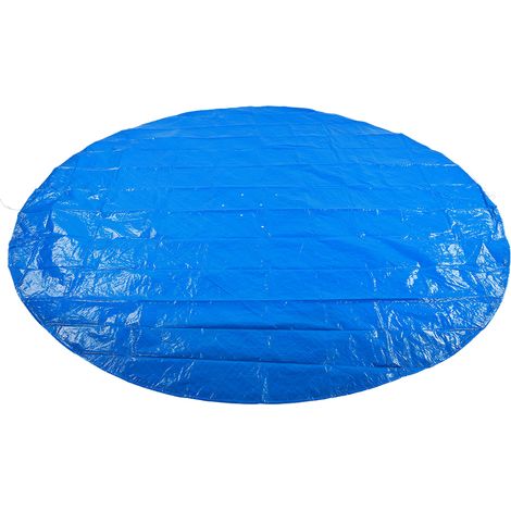 Tapis de Sol de Piscine, Couverture de Piscine Forme Ronde PE Etanche la Pluie Etanche la poussire Couverture de Piscine Accessoires de Tissu de Protection pour piscines Bleu(210cm) (1/5)