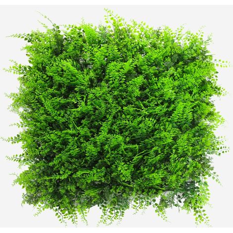 Künstlicher Zaun 50x50cm Kunstfarn 3D Garten Balkon Pritus