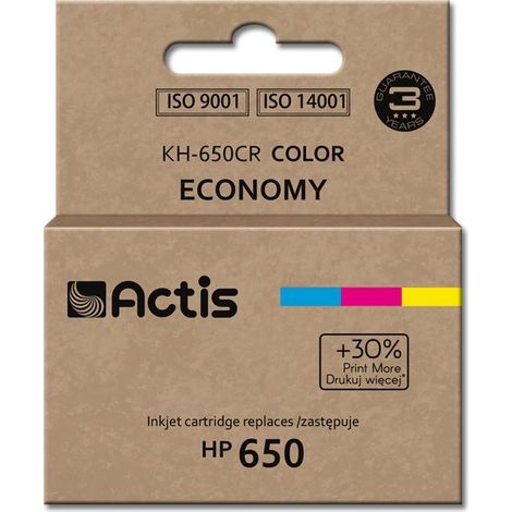 Actis KH-650CR ink (replacement for HP 650 CZ102AE Standard 9 ml color)