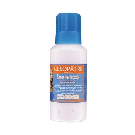 Colle liquide - CLEOPATRE - Ecole' too - Flacon 60g - Résistante à l'eau - Écologique