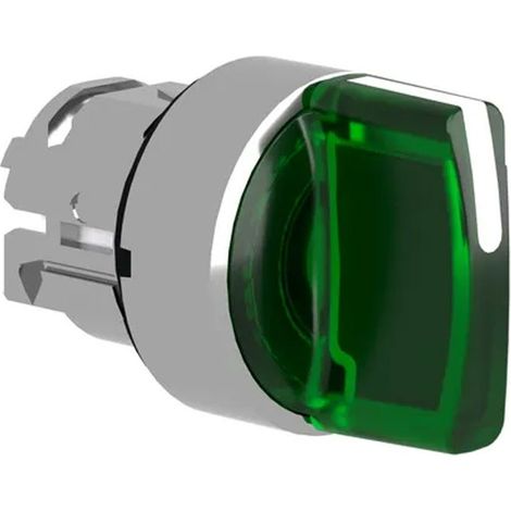 Testa selettore luminoso - 3 posiz. Ø22 - verde - ZB4BK1533 (1/4)