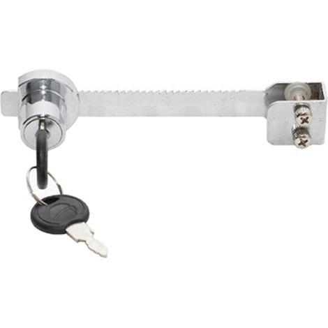 Serrure pour vitrine à portes coulissantes en verre 120 mm 610/4059