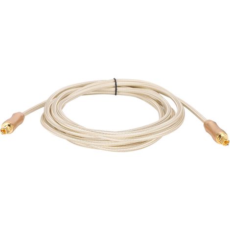 Câble audio numérique à fibre optique doré 5.1 pour haut-parleurs, amplificateur et TV, 3 m (1/5)