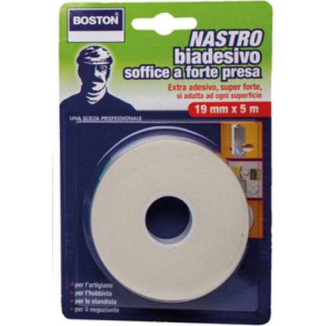 12 x BOSTON NASTRO BIADESIVO FORTE 19MMX5M