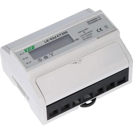 Contador eléctrico ff le03d-ct200 trifásico 230 400 5A