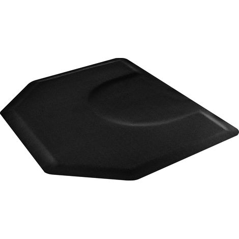 Mophorn Alfombrilla hexagonal antifatiga para estilistas, diseñada con corte redondo, superficie de PVC fácil de limpiar y bordes biselados para mayor seguridad, dimensiones: 1225 x 1505 x 13 mm