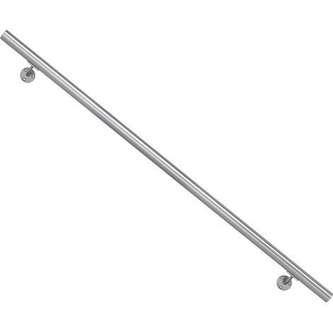 Dolle Handlaufset zur Wandmontage 1,5m Aluminium natur, rund