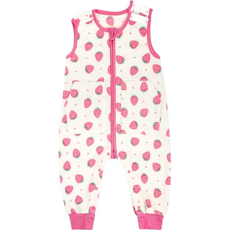 Gigoteuse a Pied Tog 1,0 Gigoteuse Bébés Gigoteuse avec Jambes Gigoteuse avec Pieds Toddler Sac de Couchage,Polaire Couverture Longueur 84cm / pour 2-3 ans,Fraise,110 (1/5)