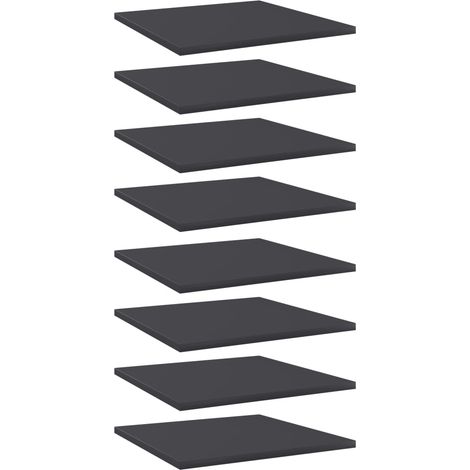 Bücherregal-Bretter 8 Stk. Grau 40x40x1,5 cm Holzwerkstoff vidaXL (1/5)